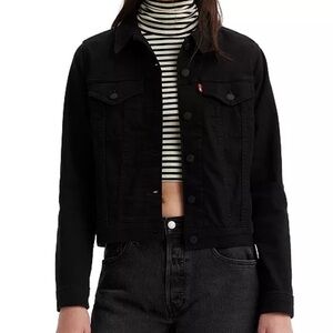 Levi's Women's Original Trucker Classic Black Denim Jacket